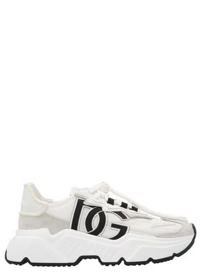 Dolce & Gabbana Woman Multicolor Fabric And Leather Daymaster Sneakers