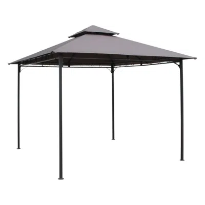 International Caravan St. Kitts 10-foot Vented Canopy Gazebo, Grey