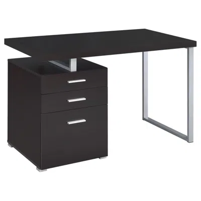 Coaster Co. Of America Brennan 3-drawer Office Desk Cappuccino