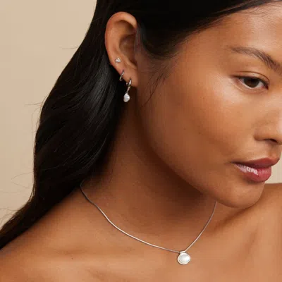 Astrid &amp; Miyu Pearl &amp; Crystal Stud Earring