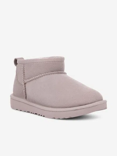 Ugg Girls Classic Ultra Mini Boots In Purple