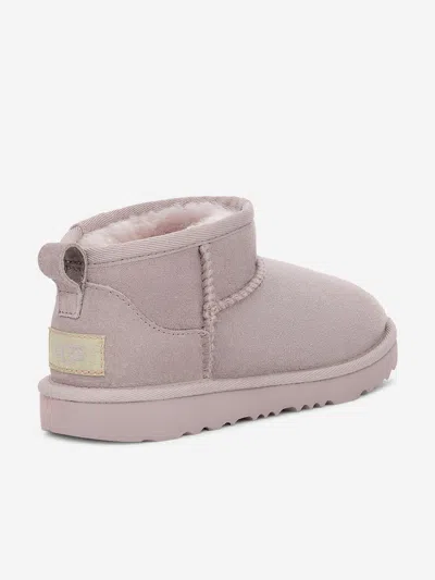 Ugg Girls Classic Ultra Mini Boots In Purple