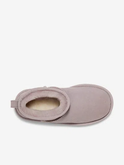 Ugg Girls Classic Ultra Mini Boots In Purple