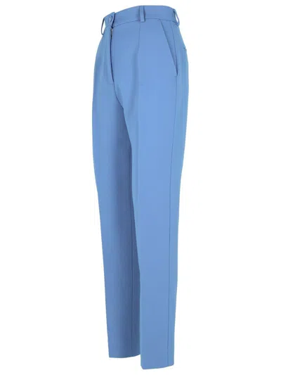 Shop Dolce & Gabbana Light Blue Virgin Wool Trousers