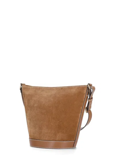 Shop Michael Kors Townsend Bucket Bag In Suede In Brown