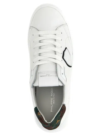 Shop Philippe Model 'temple Low Man' Sneakers In White