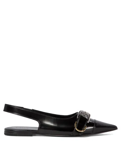 Shop Givenchy Voyou Ballerinas In Black