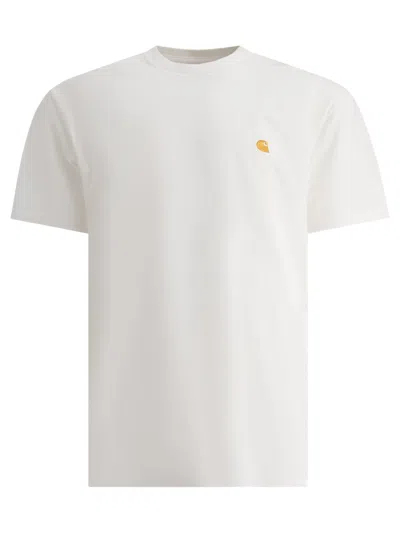 Shop Carhartt Chase T-shirts In White