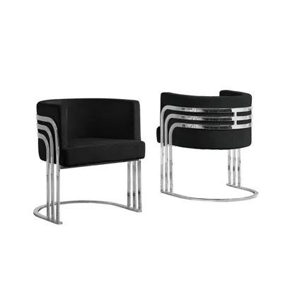 Best Quality Furniture Velvet Barrel Chair, Silver Base