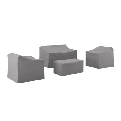 Crosley Furniture 4pc Furniture Cover Set Gray - Loveseat, 2 Chairs, & Coffee