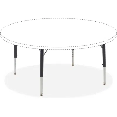 Lorell Activity Table Height-adjustable Leg Kit - 17" To 25"h - 25" Length X 1.1" Diameter - Black, Chrome