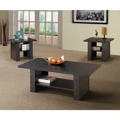 Coaster Co. Of America Rodez 3-piece Occasional Table Set Black Oak
