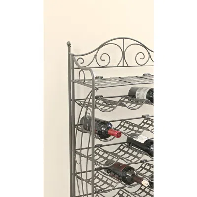 International Caravan Iron 24-bottle Wine Rack