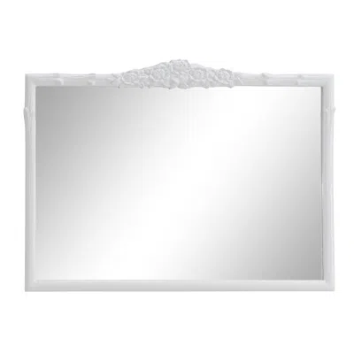 Coaster Co. Of America Sylvie French Provincial Rectangular Mantle Mirror White