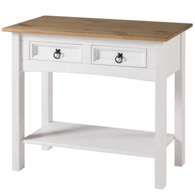 Os Home And Office Furniture Model Cow934 Cottage Series Wood Hall Table In Corona Snow