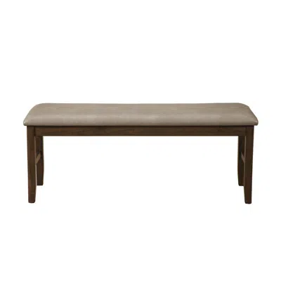 Alpine Furniture Emery Dining Bench, Walnut