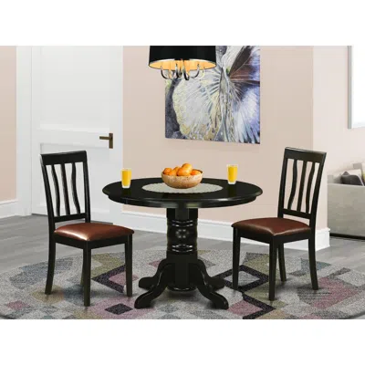 East West Furniture 3 Pcsmall Kitchen Table Set For 2-small Kitchen Table And 2 Kitchen Chairs