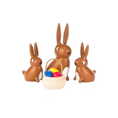 Dreg Eno Easter Figures - Rabbit Family - 5.5"h X 2.5"w X .5"d
