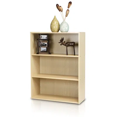 Furinno Pasir 3 Tier Open Shelf, Steam Beech