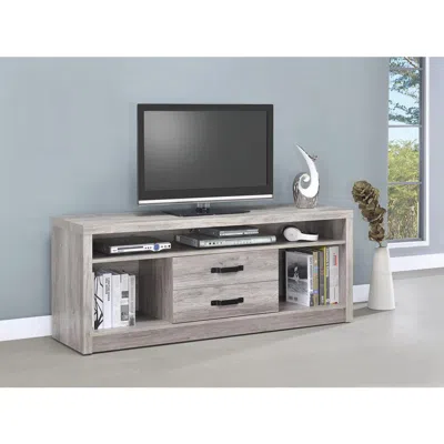 Coaster Co. Of America Burke 2-drawer Tv Console Grey Driftwood