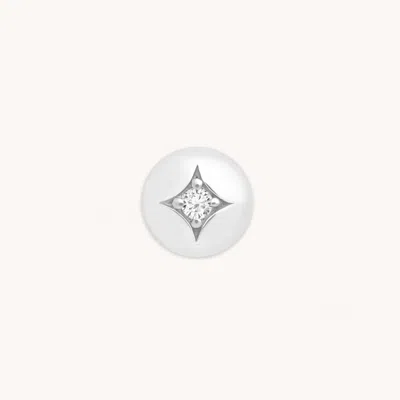 Astrid &amp; Miyu Cosmic Click Charm In 9k White Gold