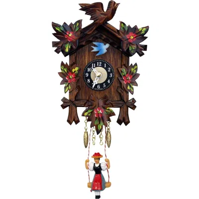Engs Tler Battery-operated Clock - Mini Size With Music/chimes - 6.75"h X 5"w X 2.75"d
