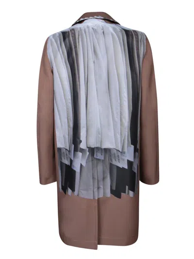 Comme Des Garçons Homme Deux Comme Des Garcons Homme Plus Single Breasted Trench Coat With Trompe In Brown