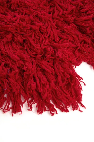Gabriela Hearst Hargreaves Knit Scarf In Scarlet Red Virgin Wool Cashmere Silk In Scarlet Red