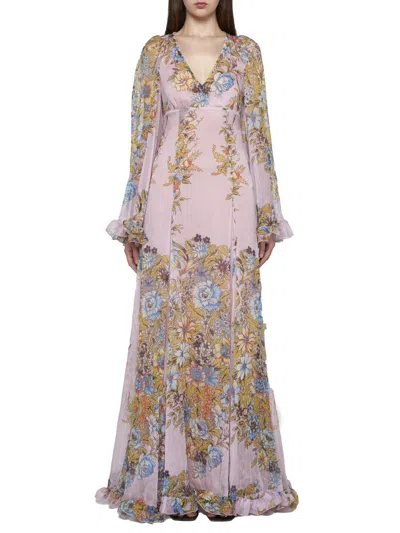 Shop Etro Dresses In Stampa F.do Viola