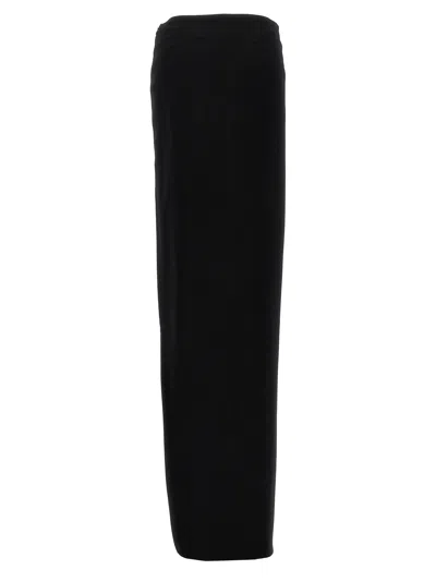 Ann Demeulemeester Black Leather Skirt
