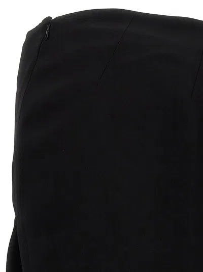 Ann Demeulemeester Black Leather Skirt