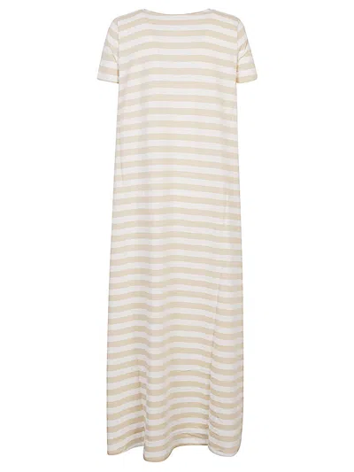 Apuntob Striped Cotton Long Dress