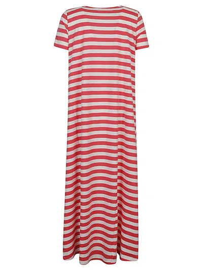 Apuntob Striped Cotton Long Dress