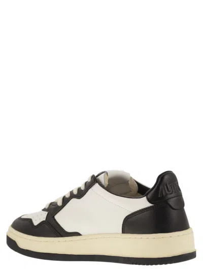 Shop Autry Medalist Low Leather Trainers With Lettering