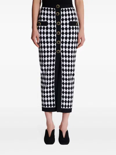 Balmain Buttoned Midi Skirt