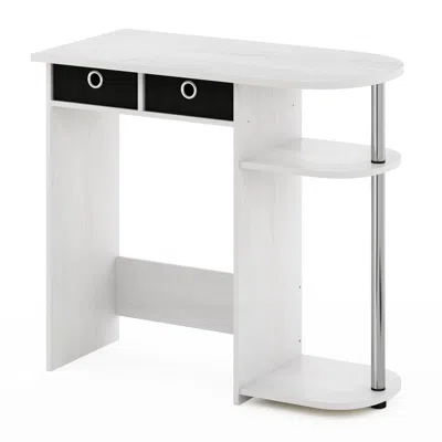 Furinno Go Green Home Laptop Notebook Computer Desk/table, White Oak/stainless Steel