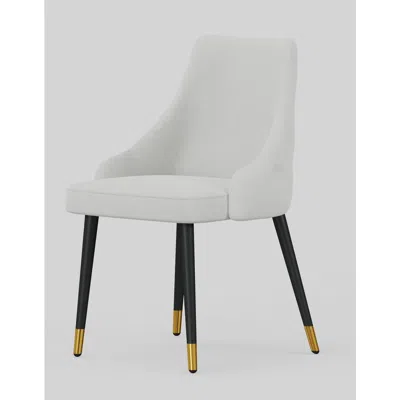 Creative Images Dining Chair In White Farbric, Set Of 2