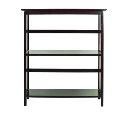 Casual Home Mission Style 3-shelf Bookcase-espresso