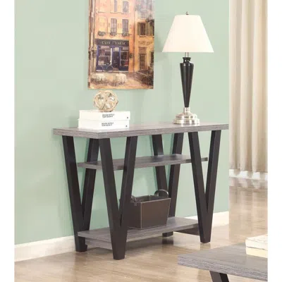 Coaster Co. Of America Stevens V-shaped Sofa Table Black And Antique Grey