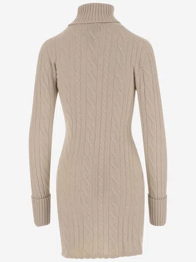 Shop Blumarine Wool And Cashmere Knit Dress