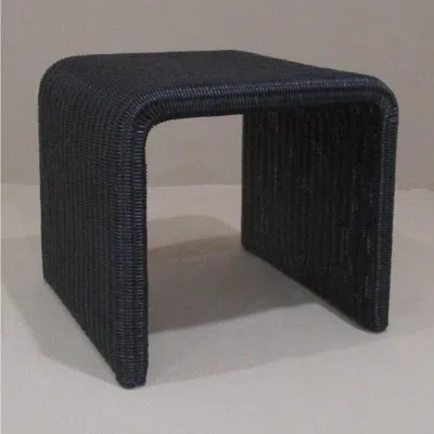 Coaster Cahya Woven Rattan Sqaure End Table Black