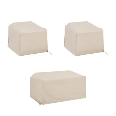 Crosley Furniture 3pc Furniture Cover Set Tan - Loveseat & 2 Chairs