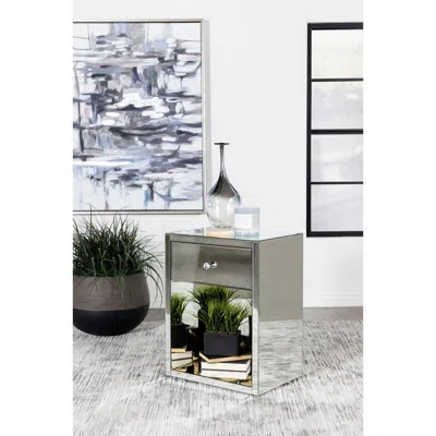 Coaster Co. Of America Coquette 1-drawer Rectangular Accent Table Mirror