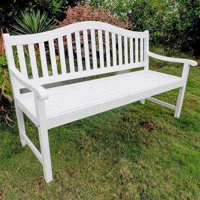 International Caravan Royal Fiji Acacia 59-inch Camel Back 3-seater Bench