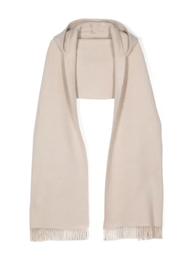 Shop Brunello Cucinelli Cashmere Blend Hooded Scarf