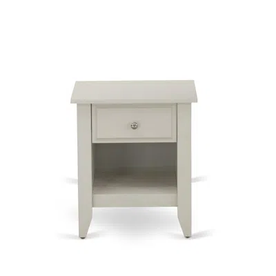 East West Furniture Ga-0c-et Small Night Stand With 1 Mid Century Modern Drawer, Stable And Sturdy Constructed - Wire Br