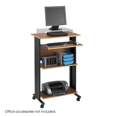 Safco Muv Stand-up Desk Cherry/black