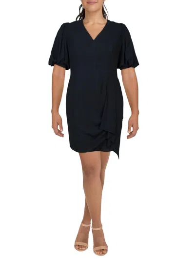 NICOLE MILLER WOMENS CHIFFON SHORT MINI DRESS 