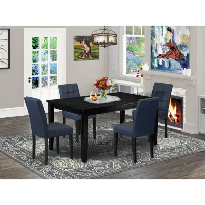 East West Furniture 5 Piece Dinner Table Set