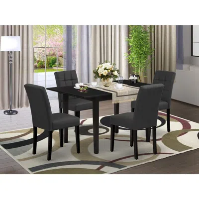 East West Furniture 5 Piece Kitchen Table Set Contain A Dinner Table
